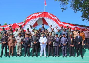 Bupati Dompu Ikuti Pelaksanaan Upacara Dalam Rangka HUT TNI Ke-78