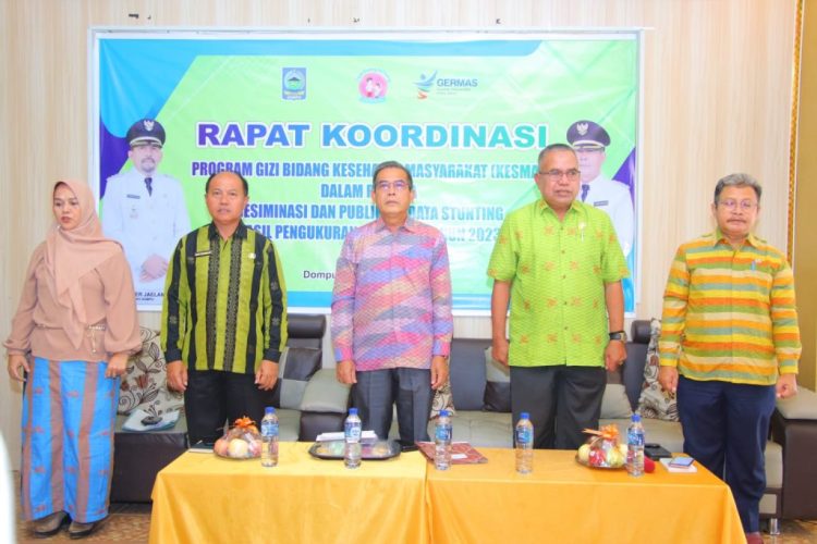 Wabup Dompu Hadiri Rakor Desiminasi dan Publikasi Data Stunting Hasil Pengukuran Agustus Tahun 2023