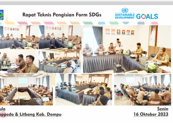 Bappeda dan Litbang Dompu Gelar Rapat Teknis Pengisian Form SDGS