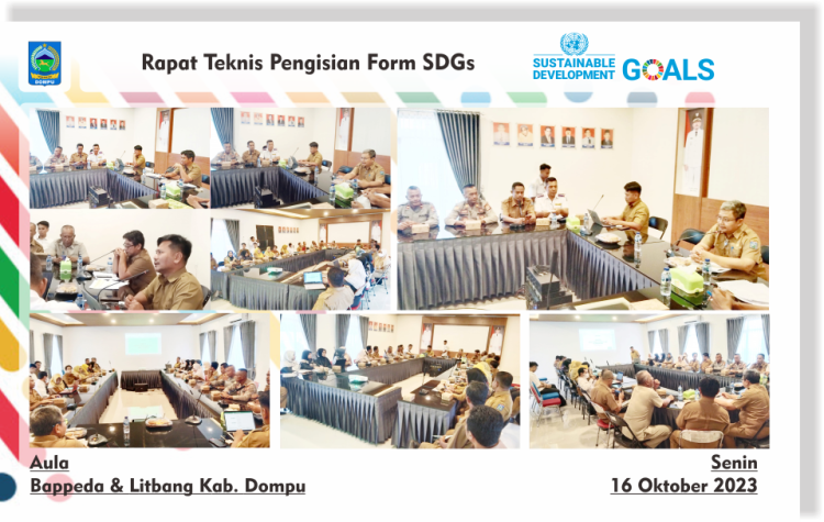 Bappeda dan Litbang Dompu Gelar Rapat Teknis Pengisian Form SDGS