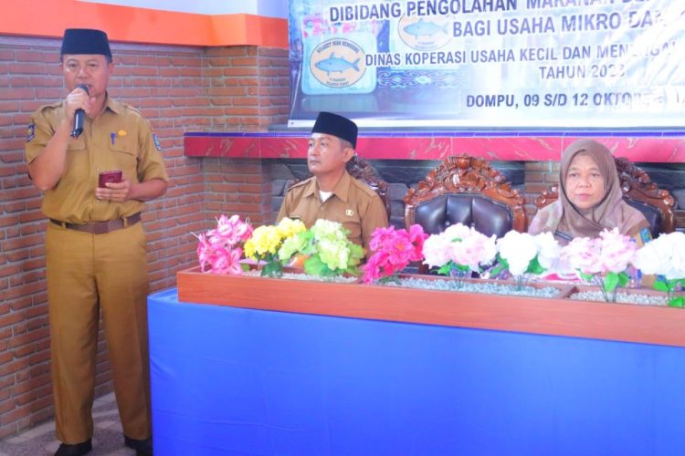 Buka Pendiklat UMKM Bagi Pelaku Usaha, Sekda Dompu Sampaikan Pesan Ini   