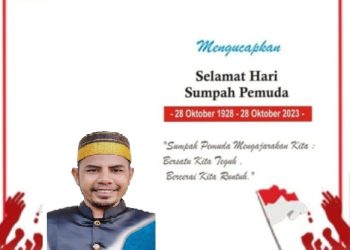 KABAG PERENCANAAN KEUANGAN SETDA DOMPU MENGUCAPKAN SELAMAT HARI SUMPAH PEMUDA