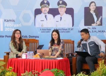Kadis LH Dompu Tampil Memukau sebagai Moderator  FGD Dana CSR Tambang