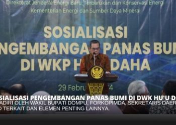Wakil Bupati Dompu Buka Acara Sosialisasi Pengembangan WKP Panas Bumi Hu’u Daha
