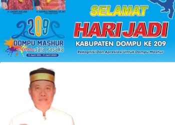 Sekretaris Daerah Kabupaten Dompu Mengucapkan Selamat Hari Jadi Kabupaten Dompu ke 209 Tahun 2024