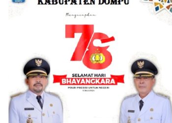 Bupati Dompu Ucapkan Selamat Hari Bhayangkara ke 78 Tahun 2024