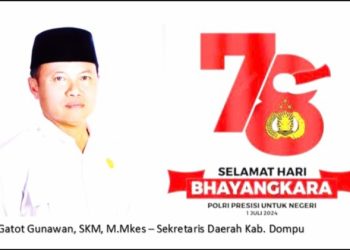 Sekda Dompu Ucapkan Selamat Hari Bhayangkara ke 78 Tahun 2024