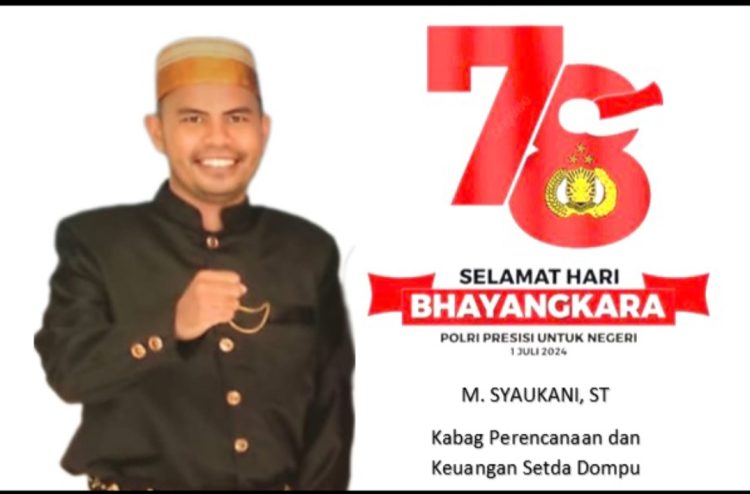 Kabag Perencanaan dan Keuangan Setda Dompu Ucapkan Selamat Hari Bhayangkara ke 78 Tahun 2024