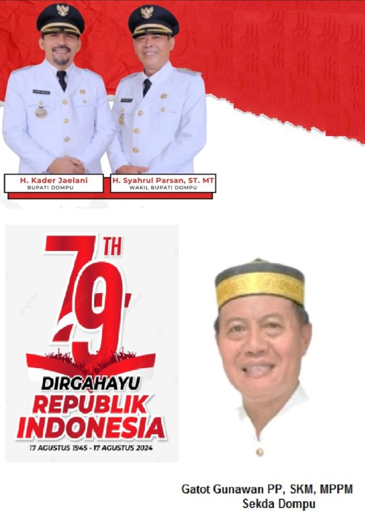 Sekda Dompu Ucapkan Dirgahayu RI ke 79 Tahun 2024