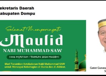 Sekda Dompu Mengucapkan Selamat Memperingati Maulid Nabi Muhammad SAW 1446 Hijriyah