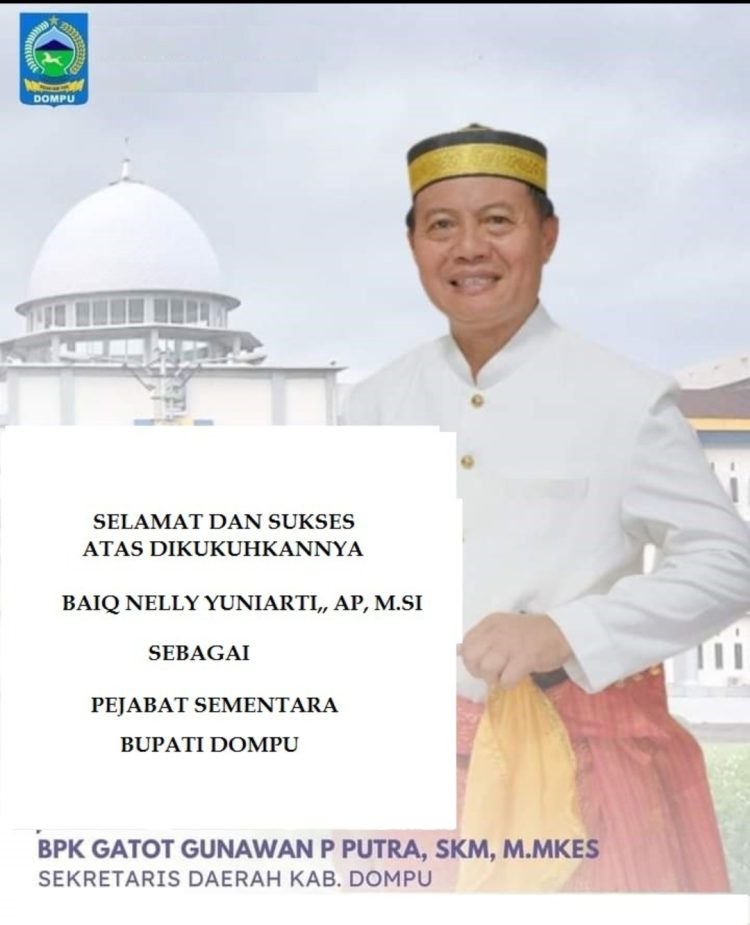 Sekda Dompu Ucapan Selamat atas Pengukuhan Pejabat Sementara Bupati Dompu
