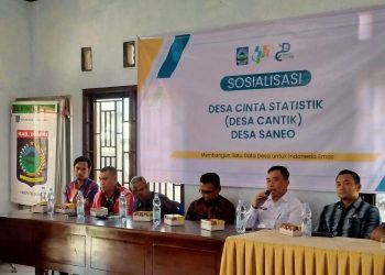 Pemda dan BPS Gelar Sosialisasi Lanjutan di Desa CANTIK Saneo   