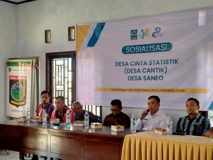 Pemda dan BPS Gelar Sosialisasi Lanjutan di Desa CANTIK Saneo   
