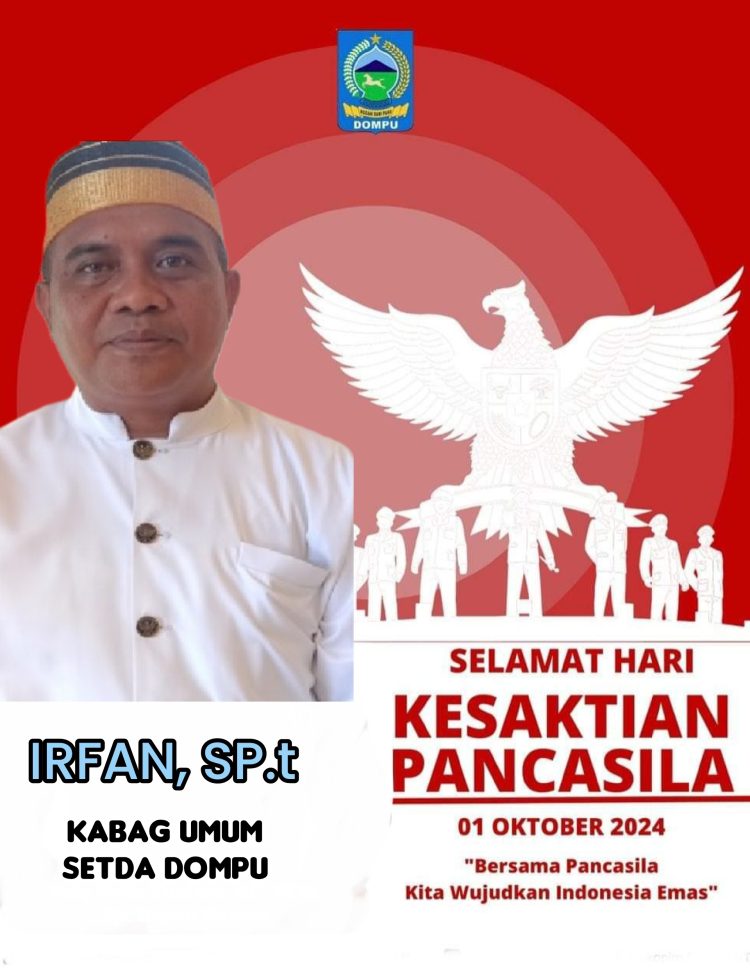 Kabag Umum Setda Dompu Ucapkan Selamat Hari Kesaktian Pancasila Tahun 2024