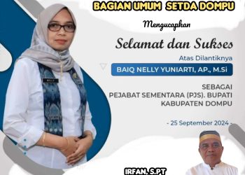 Kabag Umum Setda Dompu Ucapkan Selamat Atas Dikukuhkannya PJs. Bupati Dompu