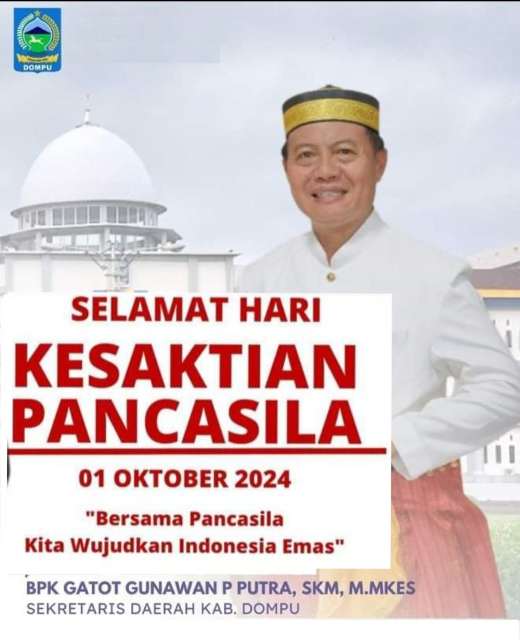 Sekda Dompu Ucapkan Selamat Hari Kesaktian Pancasila Tahun 2024