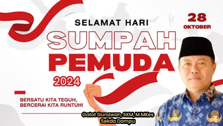 Sekda Dompu Mengucapkan Selamat Hari Sumpah Pemuda Tahun 2024