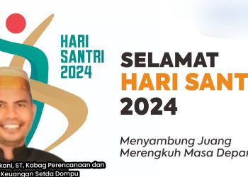 Kabag Perencanaan dan Keuangan Setda Dompu Ucapankan Selamat Hari Santri Tahun 2024