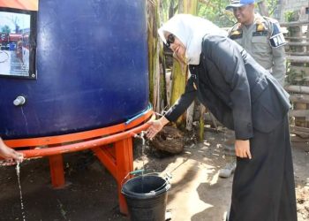 PJs. Bupati Dompu Hadiri Penyaluran Air Bersih di Tembalae