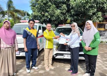 PJs. Bupati Hadiri Senam Sehat dan Penyerahan Mobil Ambulance