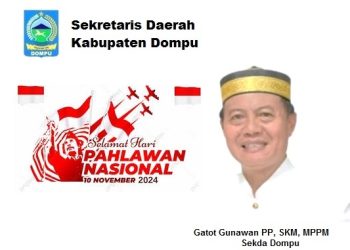 Sekda Dompu Ucapkan Selamat Hari Pahlawan Nasional Tahun 2024