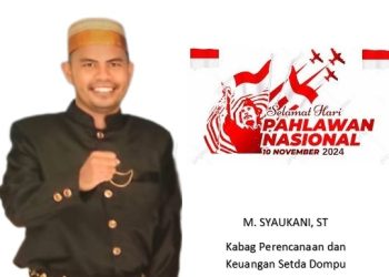 Kabag Perencanaan dan Keuangan Setda Dompu Ucapkan Selamat Hari Pahlawan Nasional Tahun 2024