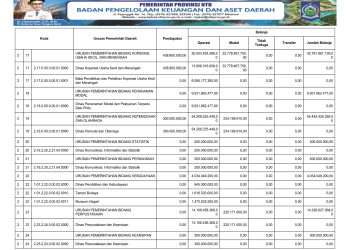 RINGKASAN APBD PROVINSI NTB YANG DIKLASIFIKASI MENURUT URUSAN PEMERINTAHAN DAERAH DAN ORGANISASI TAHUN ANGGARAN 2025..(8)