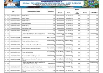 RINGKASAN APBD PROVINSI NTB YANG DIKLASIFIKASI MENURUT URUSAN PEMERINTAHAN DAERAH DAN ORGANISASI TAHUN ANGGARAN 2025..(4)