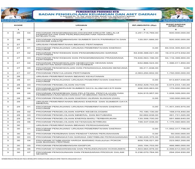 Sinkronisasi Program pada RPJMD/RPD dengan Rancangan APBD TA. 2025..(30)