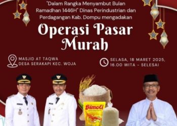 Pasar Murah Disperindag untuk Kecamatan Woja Digelar di Desa Serakapi