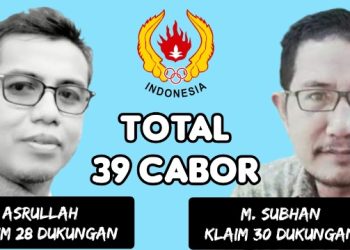 Dari 39 Cabor, Subahan Klaim 30 dan Asrullah Bawa 28 Dukungan, Siapa yang Akan Menang?