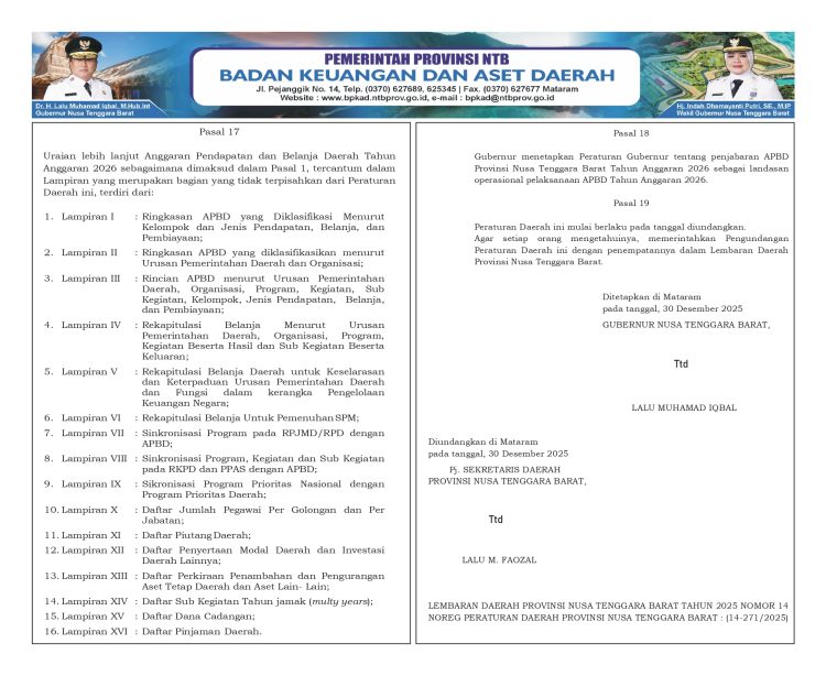 Info APBD Provinsi NTB TA. 2026…(6)