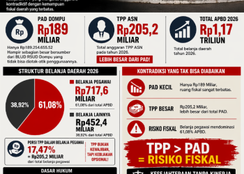 ‎TPP Besar, PAD Kerdil: Kesejahteraan Semu di Atas Fondasi Rapuh  ‎