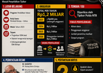 ‎Rp1,2 Miliar per Tahun Dana Vokasi Dompu Diperiksa Polda NTB  ‎