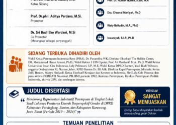 Encop Sopia Raih Gelar Doktor Bidang Ilmu Politik di Universitas Indonesia
