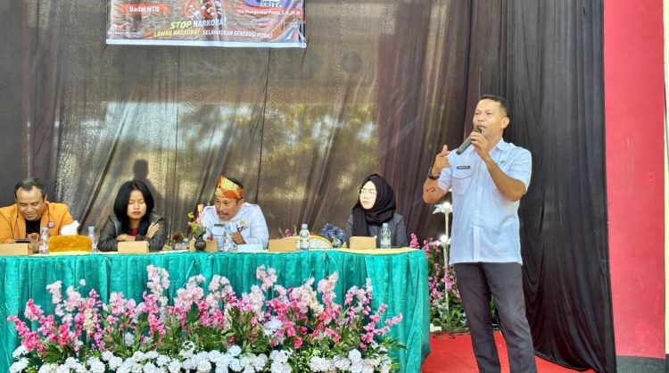 Bupati Dompu Buka Sosialisasi Anti Narkoba, Sepakat Jauhkan Generasi dari Bahaya Narkoba