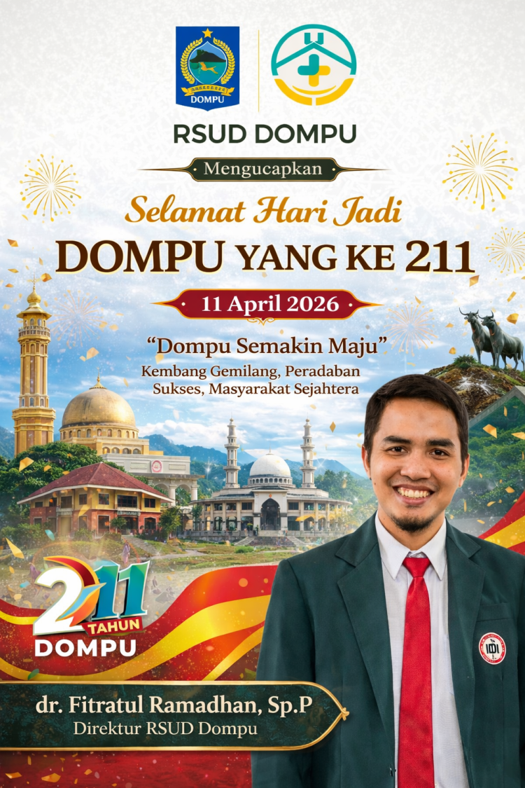RSUD Dompu Mengucapkan Selamat Hari jadi Dompu ke 211 Tahun 2026