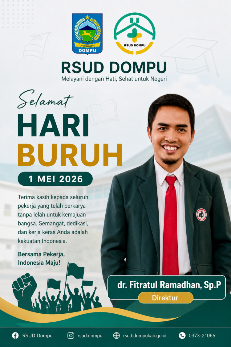 RSUD Dompu Mengucapkan Selamat Hari Buruh 2026