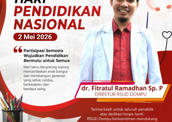 RSUD Dompu Mengucapkan Selamat Hari Pendidikan Nasional (Hardiknas) Tahun 2026