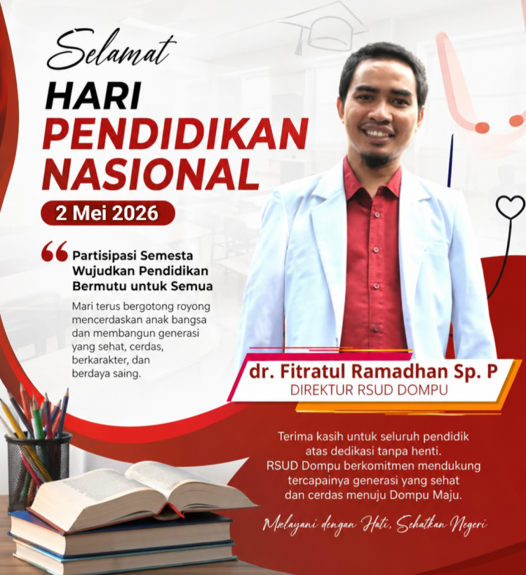 RSUD Dompu Mengucapkan Selamat Hari Pendidikan Nasional (Hardiknas) Tahun 2026