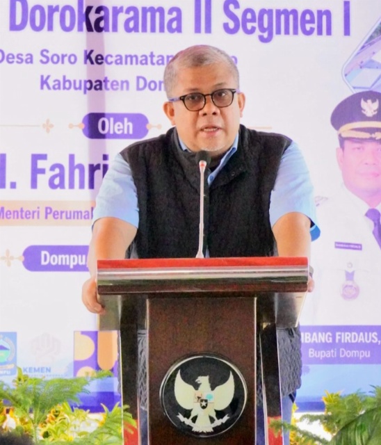 Apresiasi Kualitas Pekerjaan, Fahri Hamzah Resmikan Hasil Penataan Kawasan Permukiman Kumuh Terpadu di Desa Soro