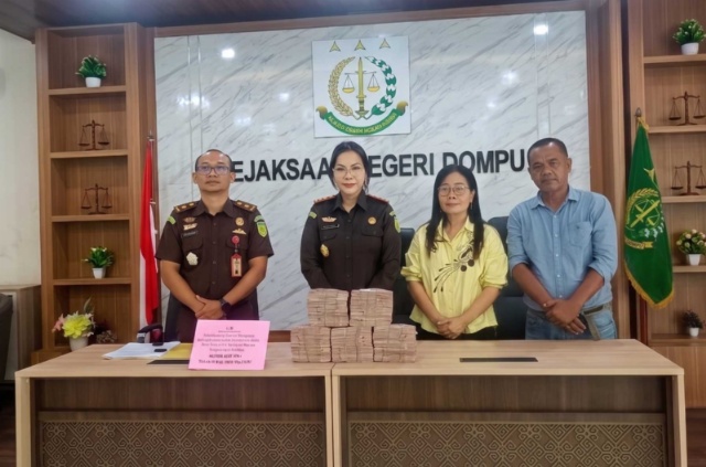 Terpidana Kasus Korupsi Puskesmas Dompu Kota Kembalikan Rp500 Juta, Total Setoran Capai Rp700 Juta
