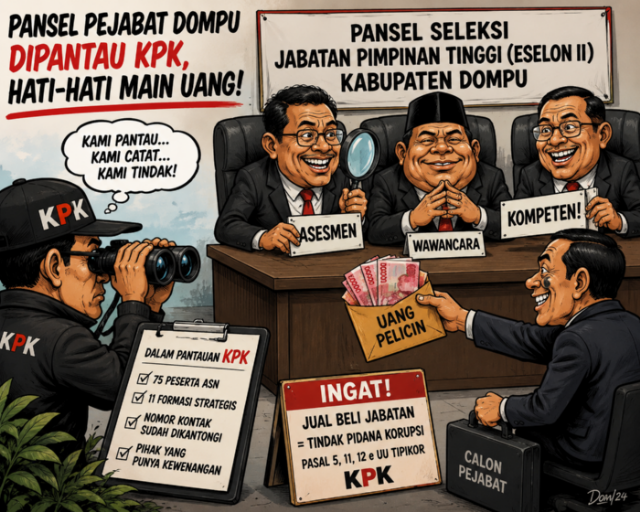 Pansel Pejabat Dompu Dipantau KPK? Sinyal Keras untuk Praktik Jual Beli Jabatan