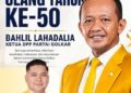 DPD II Golkar Dompu Ucapkan Selamat HUT ke-50 Bahlil Lahadalia