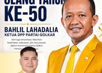 DPD II Golkar Dompu Ucapkan Selamat HUT ke-50 Bahlil Lahadalia